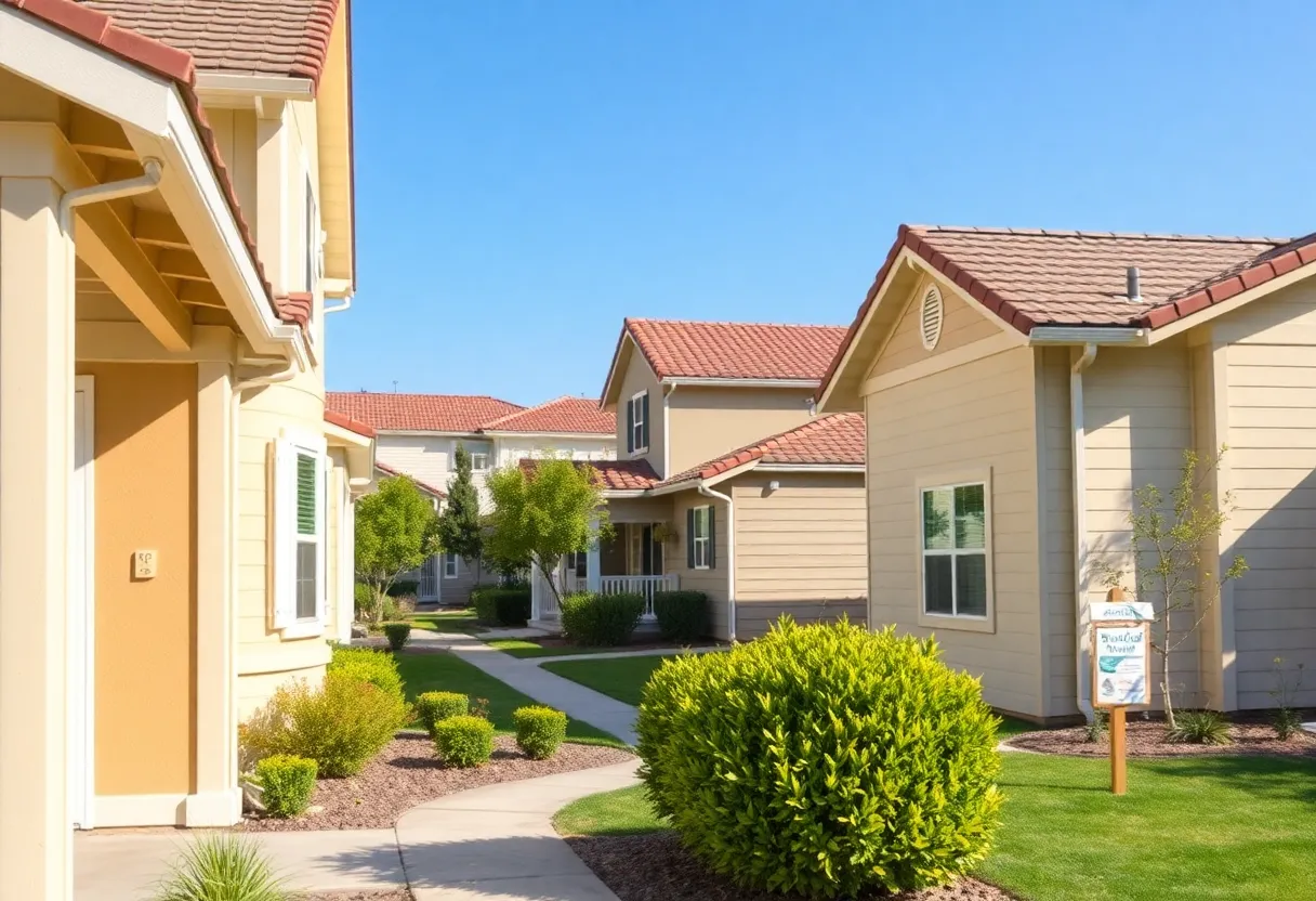 California neighborhood with earthquake retrofitting features