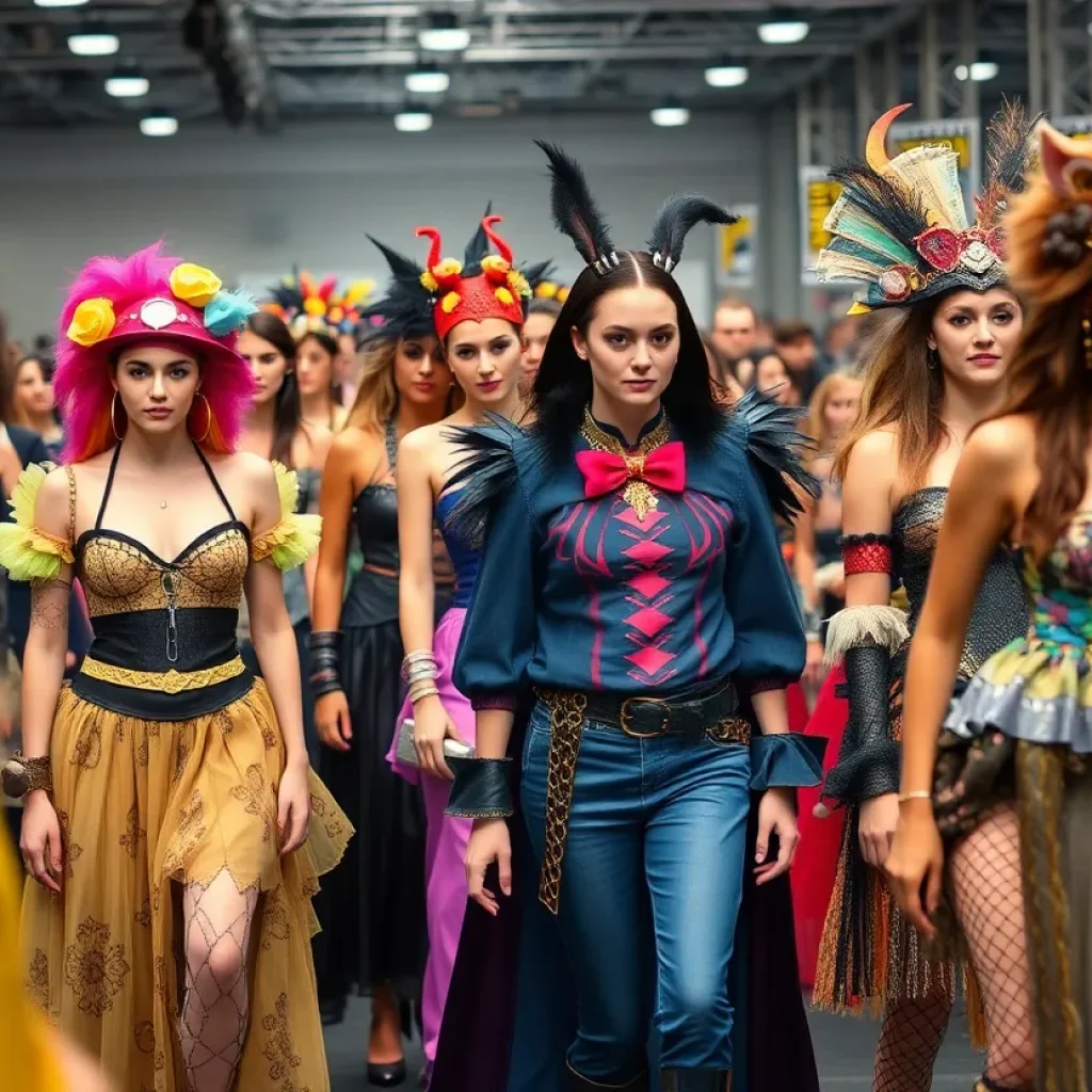 Runway scene from Her Universe Fashion Show 2025 at Comic-Con.
