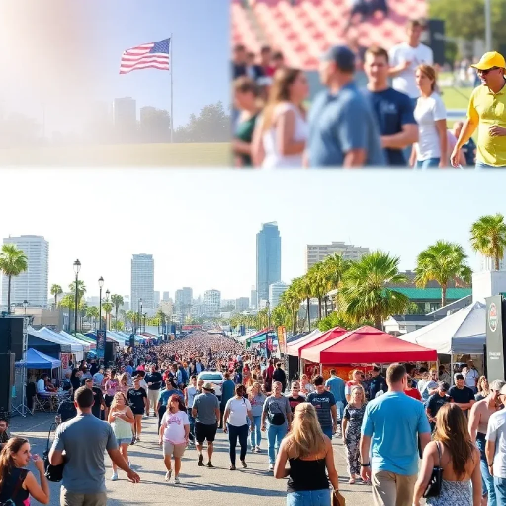 A collage representing diverse weekend events in San Diego