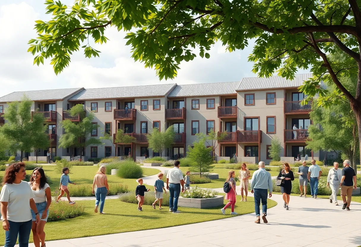 Conceptual design of affordable housing in San Diego