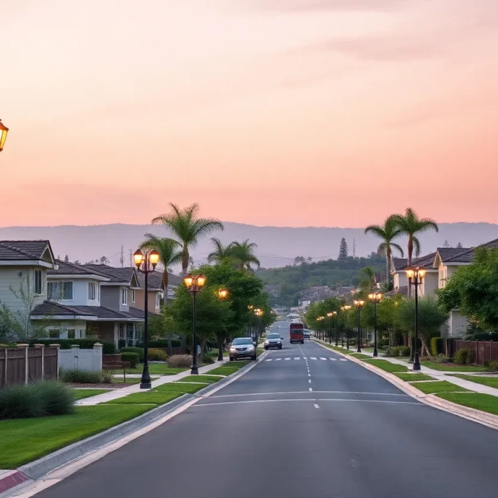 Bay Park neighborhood after utility undergrounding project completion