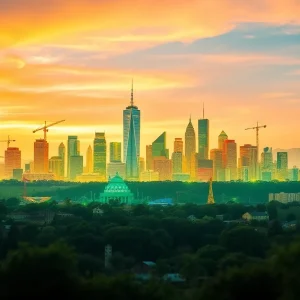 Skyline of California showcasing economic growth and innovation