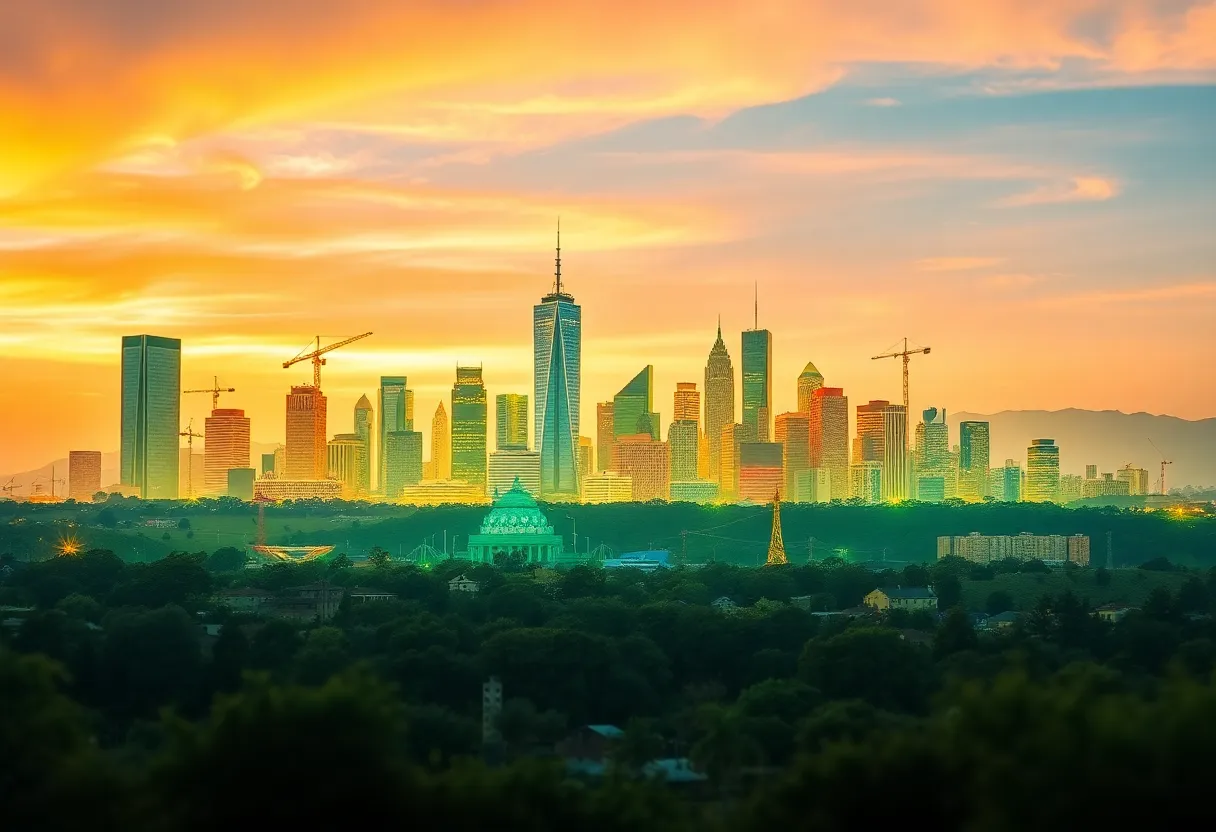 Skyline of California showcasing economic growth and innovation
