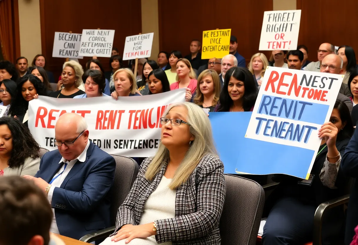 Legislative hearing on rent control in California