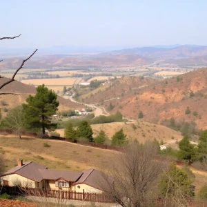 California landscape post-wildfire recovery