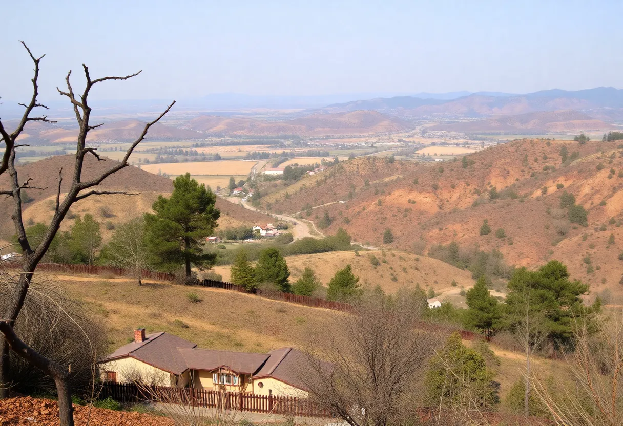 California landscape post-wildfire recovery
