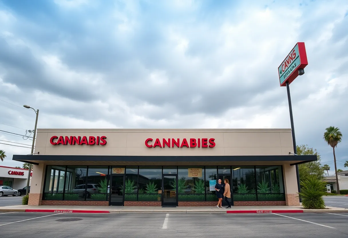 A cannabis dispensary in Southern California representing the Gold Flora brand.