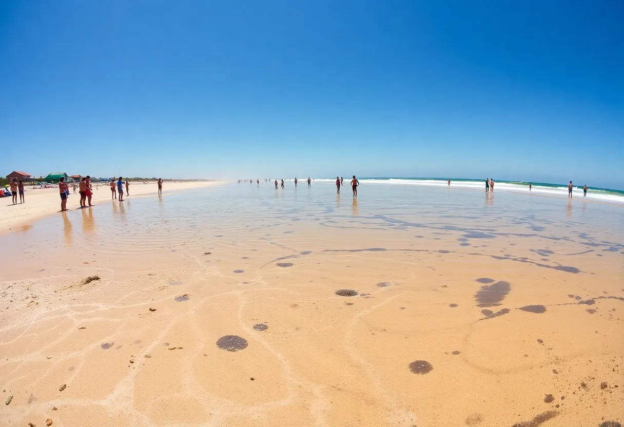 Polluted beach in San Diego affected by sewage from Tijuana