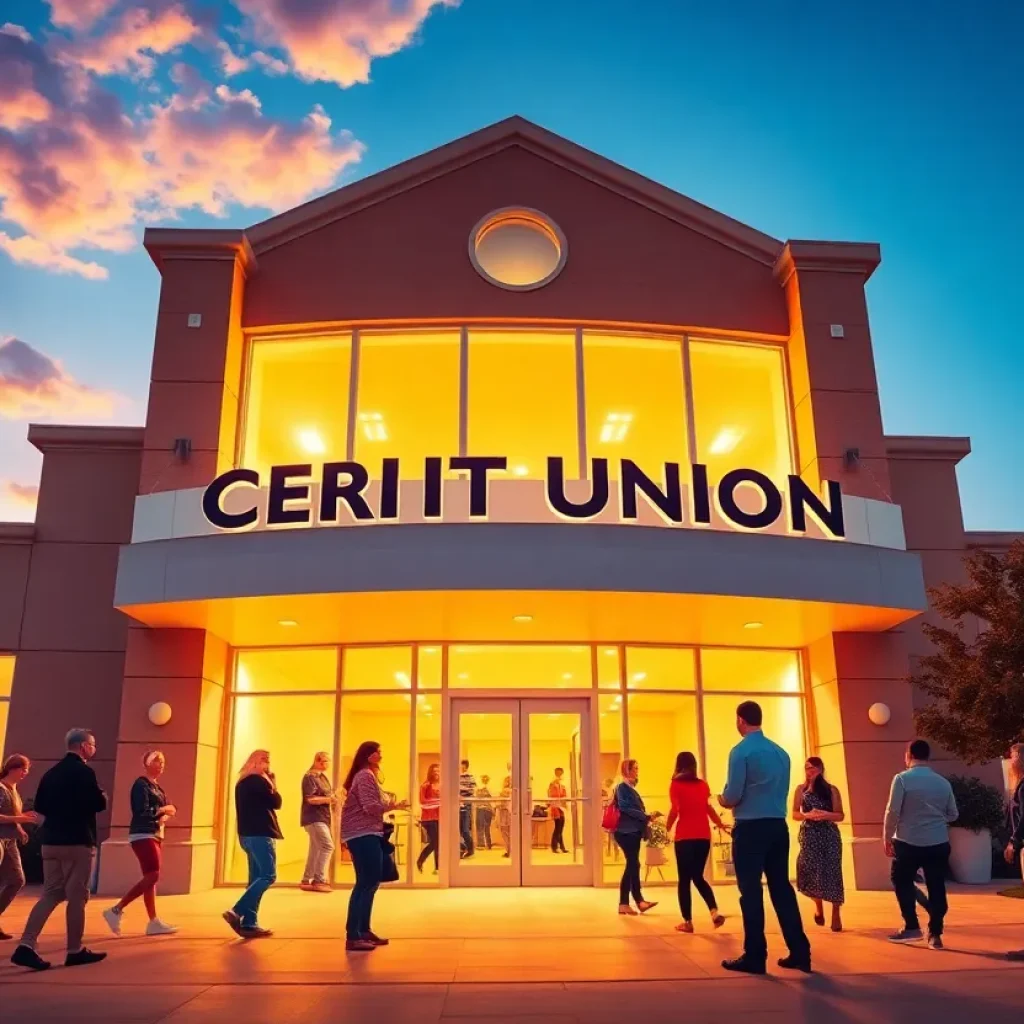 Community members celebrating the merger of San Diego credit unions