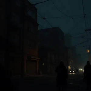 Conceptual image representing the darkness of sex trafficking and exploitation.