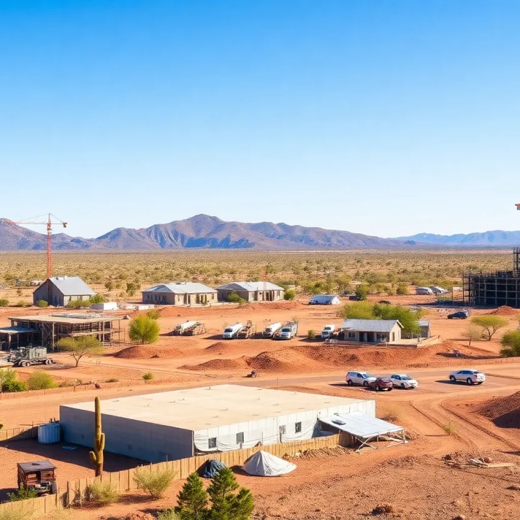 Construction site in Arizona representing economic development initiatives