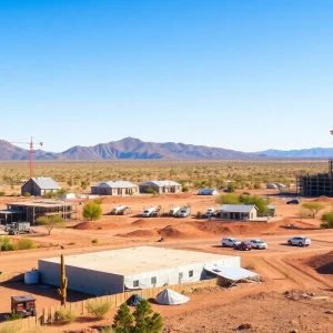 Construction site in Arizona representing economic development initiatives