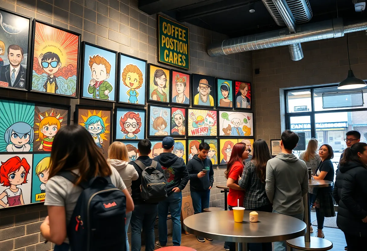 Art showcase by Patrick Ballesteros at Comic-Con