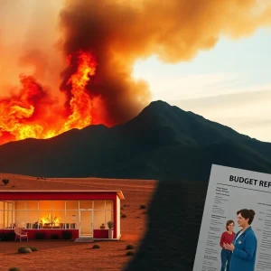 Visual representation of California's economic challenges.