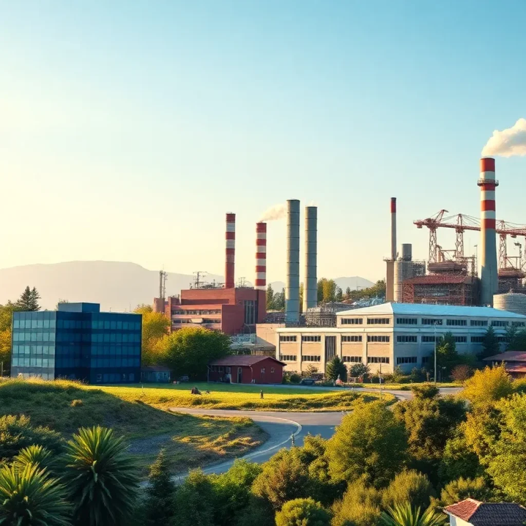 An artistic representation of corporate emissions accountability in California