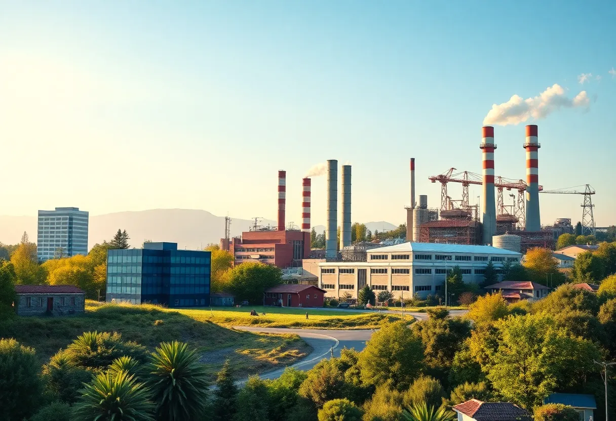 An artistic representation of corporate emissions accountability in California