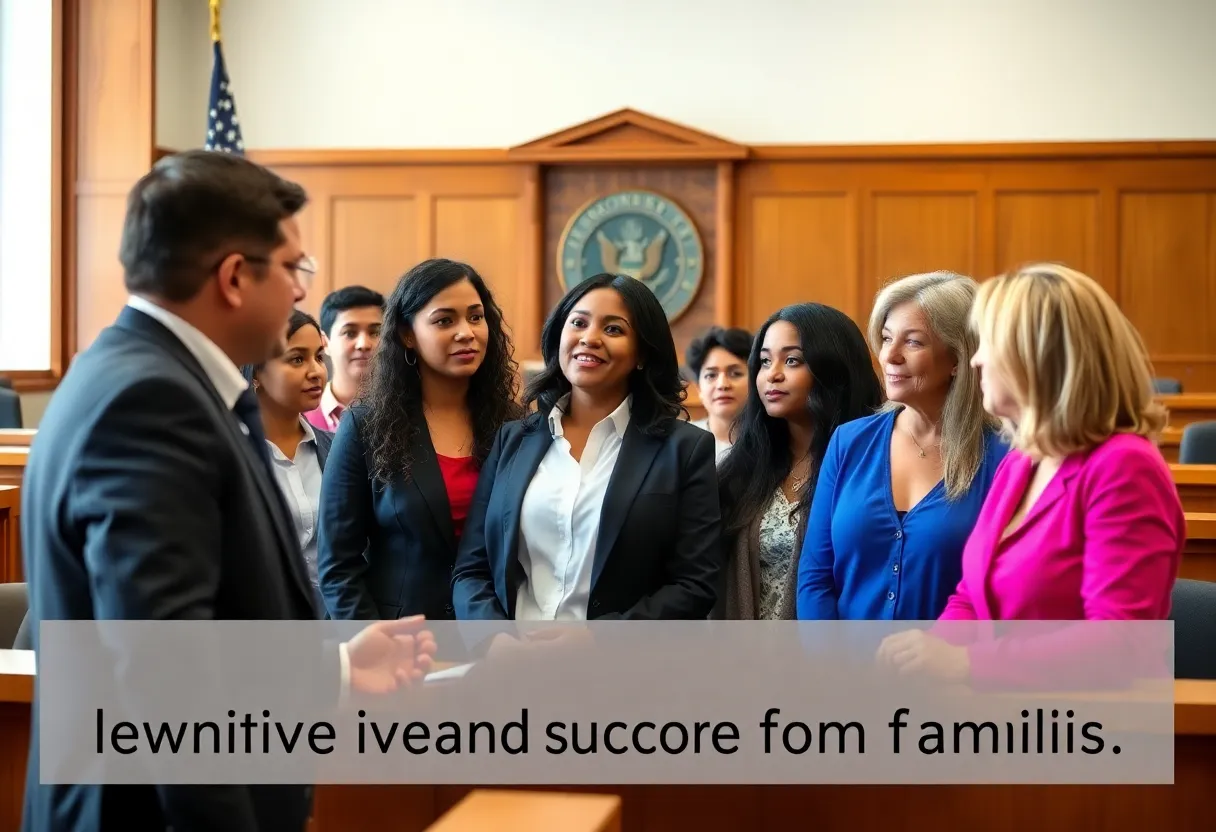 Civil rights attorneys discussing immigration legal services.