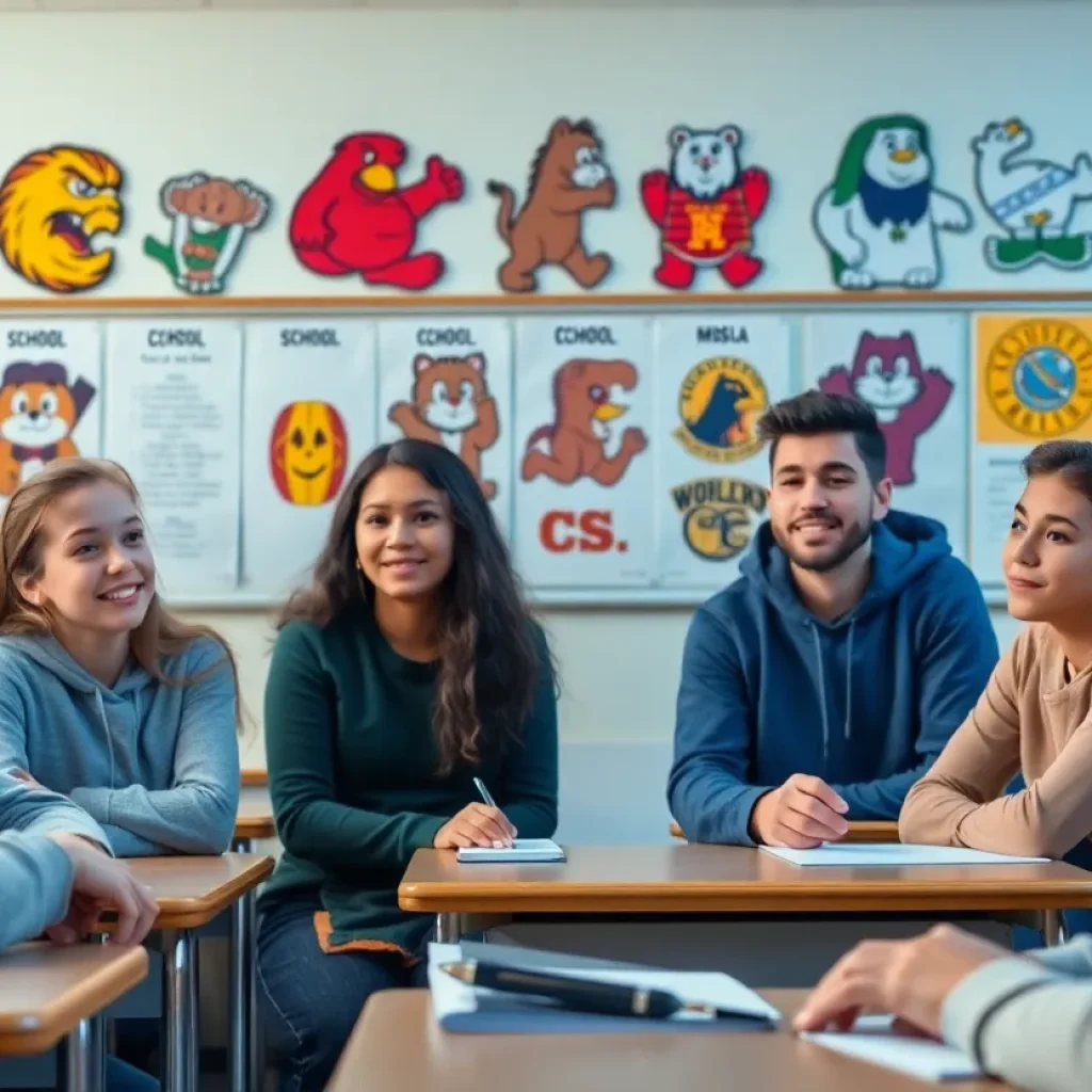 Students of various backgrounds discussing educational concepts