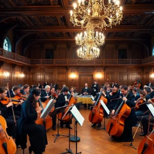 Musicians performing at the Early Music Showcase