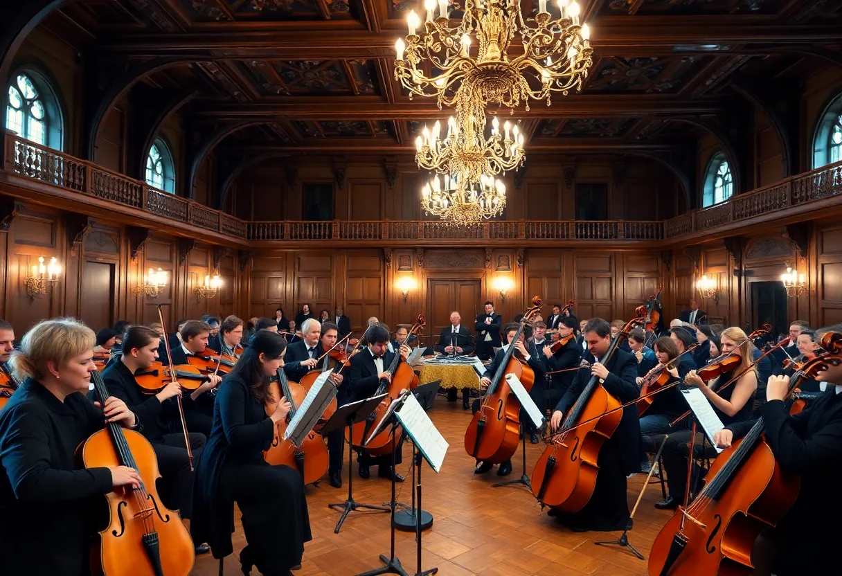 Musicians performing at the Early Music Showcase
