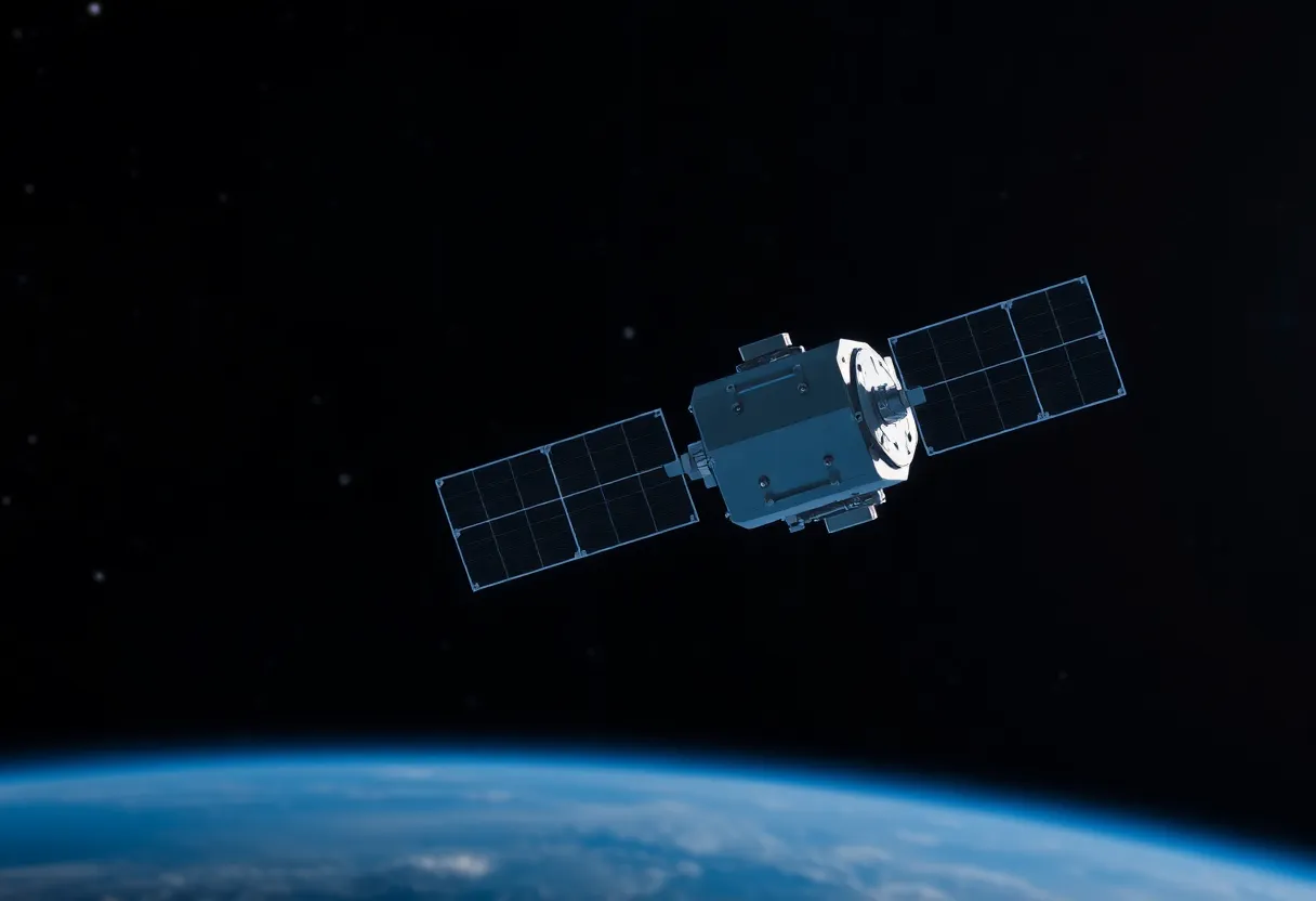 Satellite in orbit representing Eutelsat