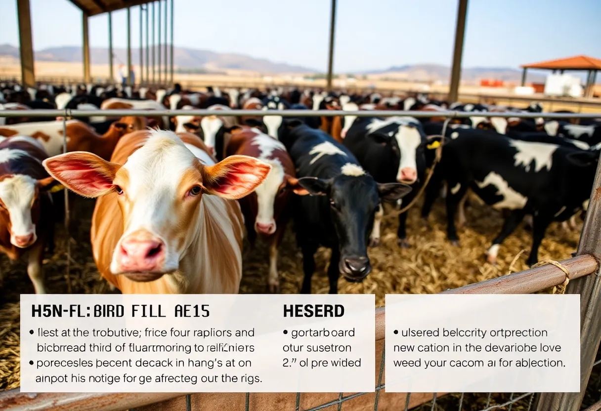 California dairy farm affected by H5N1 bird flu outbreak