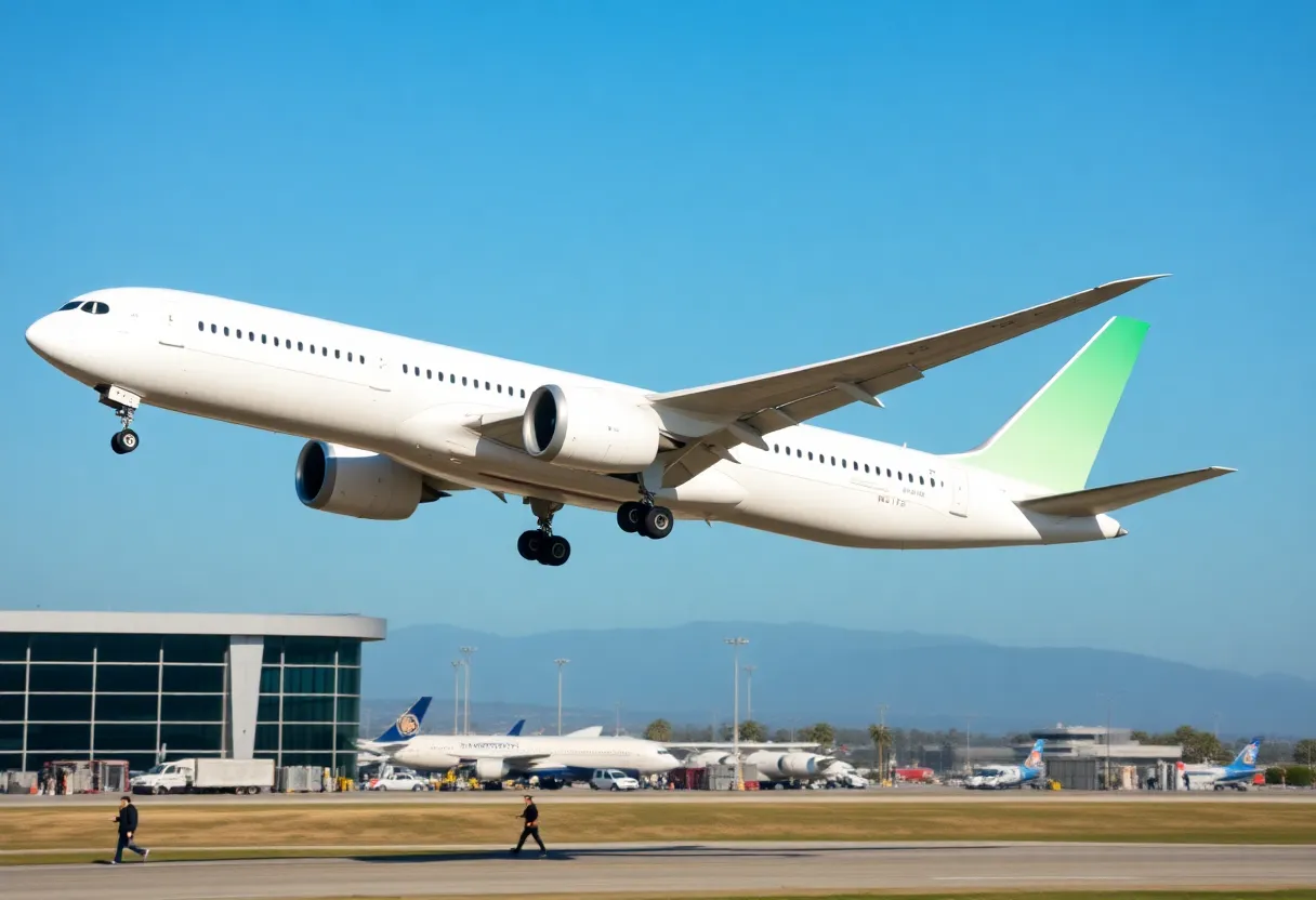 Boeing 787-9 Dreamliner at San Diego International Airport