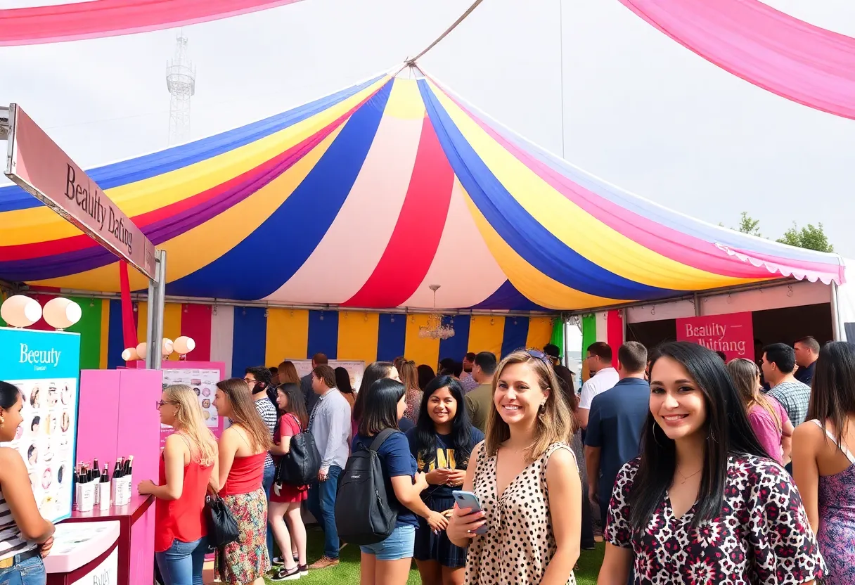 Attendees at the Love Island USA casting tour event in San Diego