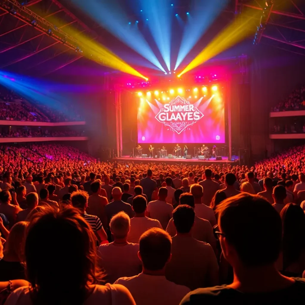 Crowd enjoying a concert in San Diego.