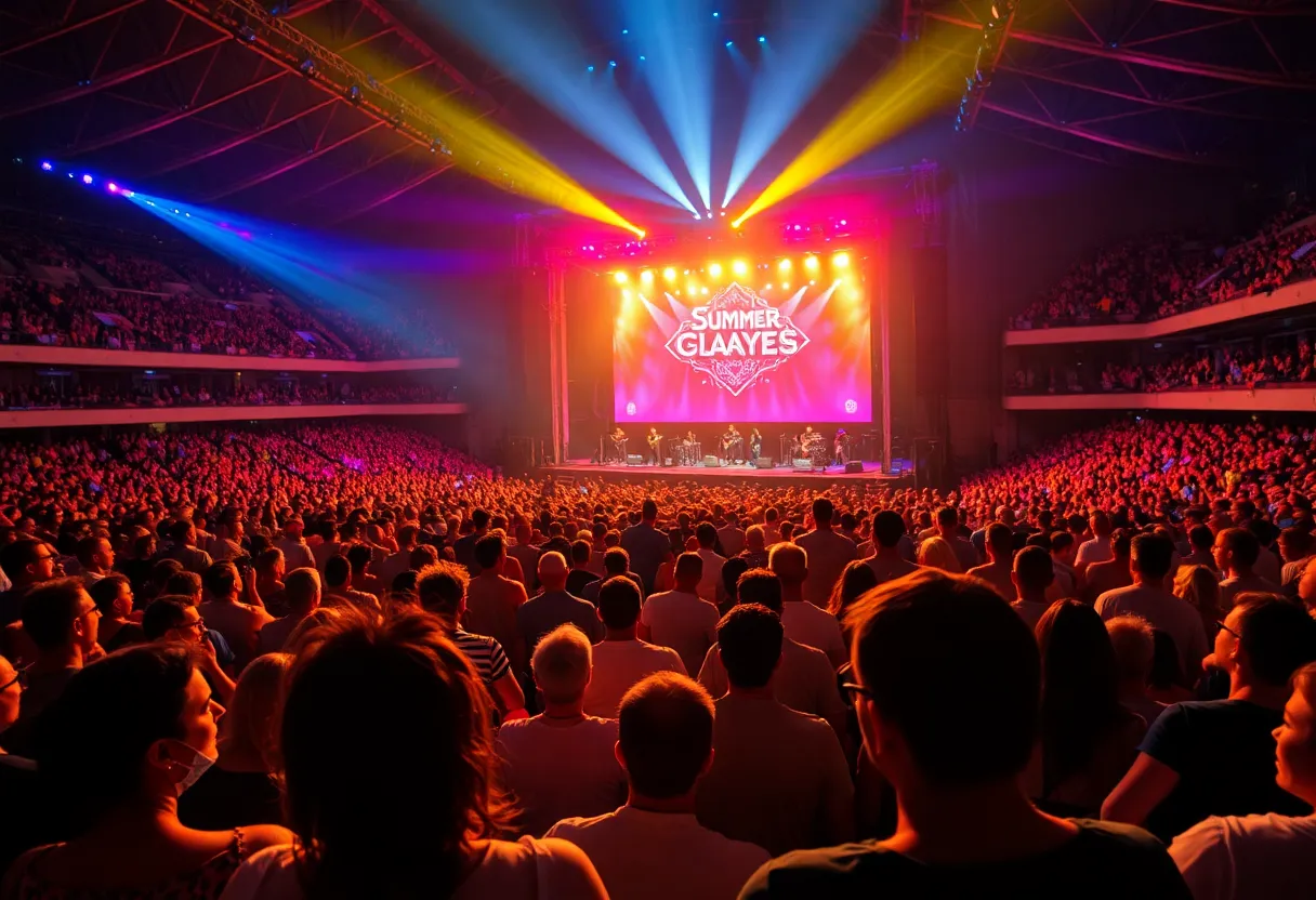 Crowd enjoying a concert in San Diego.