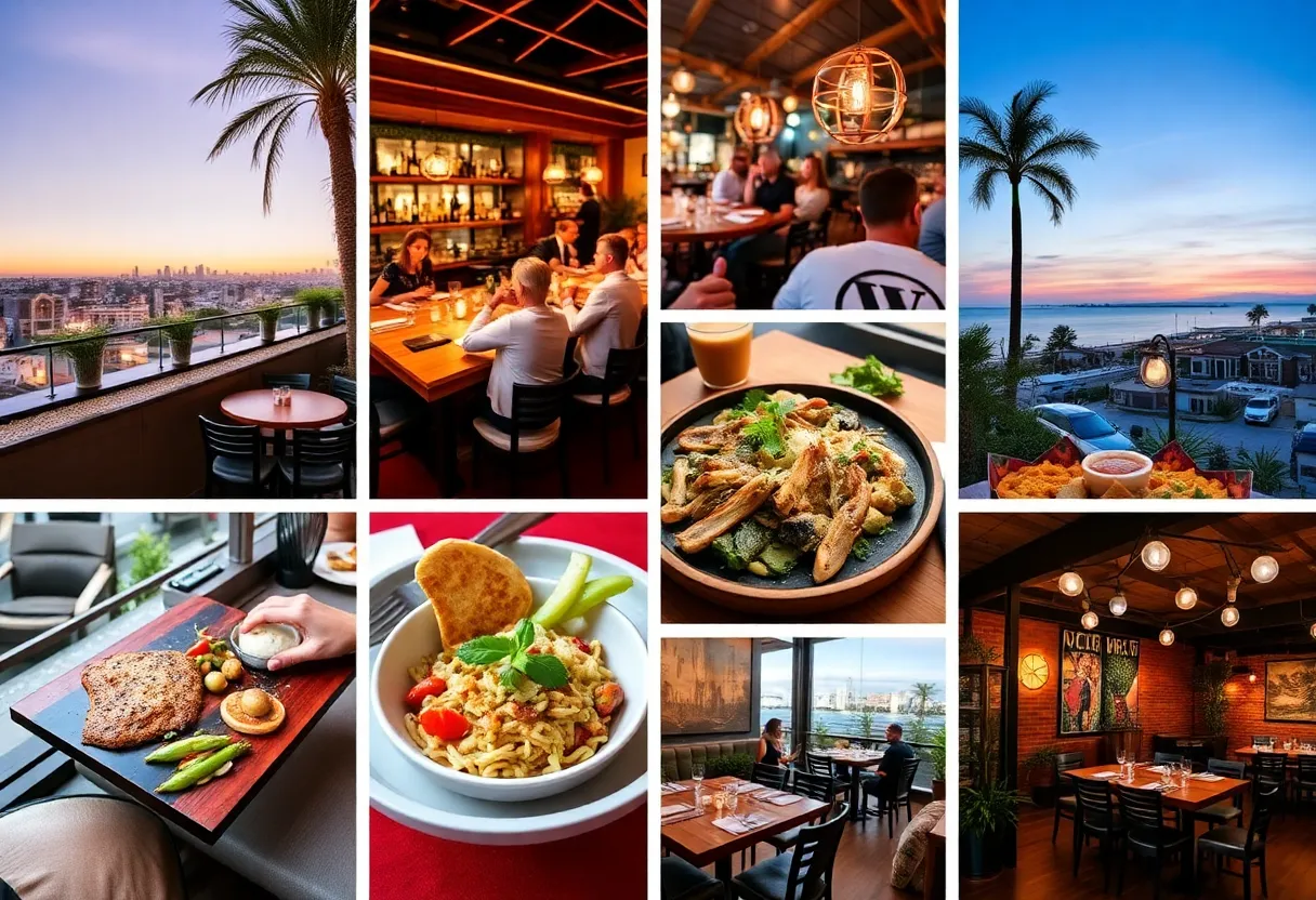 A diverse array of dining options in San Diego highlighting new restaurant openings.