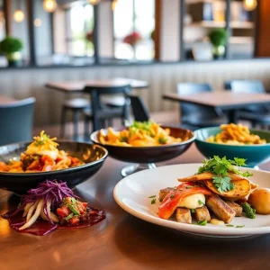 Plated dishes from Michelin recognized San Diego restaurants