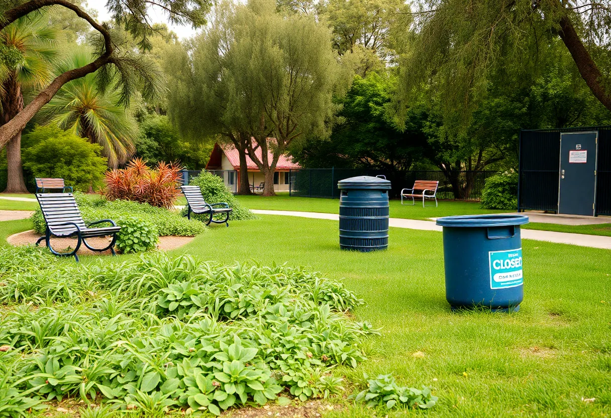 Conditions of a San Diego park affected by budget cuts