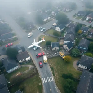 Scene of a plane crash in a San Diego neighborhood