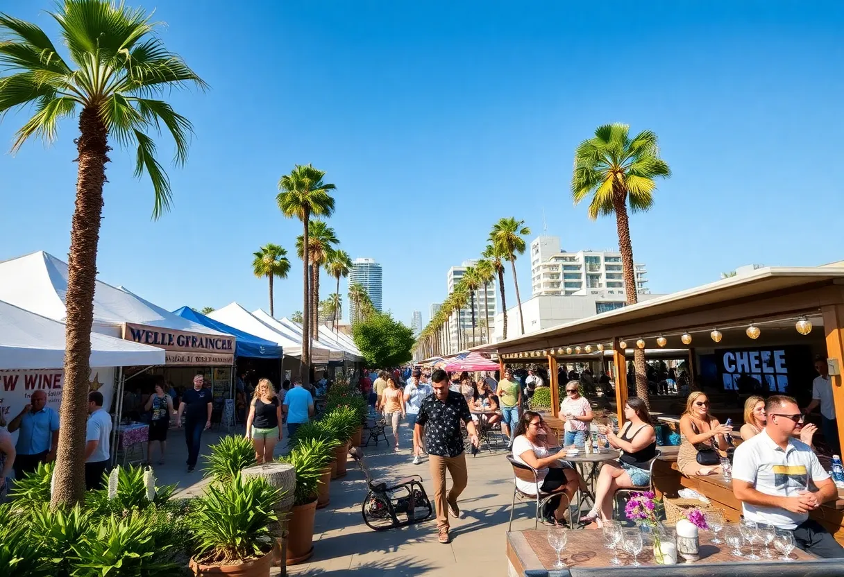 People enjoying summer events in San Diego