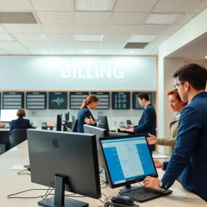 Modern billing service office in San Diego