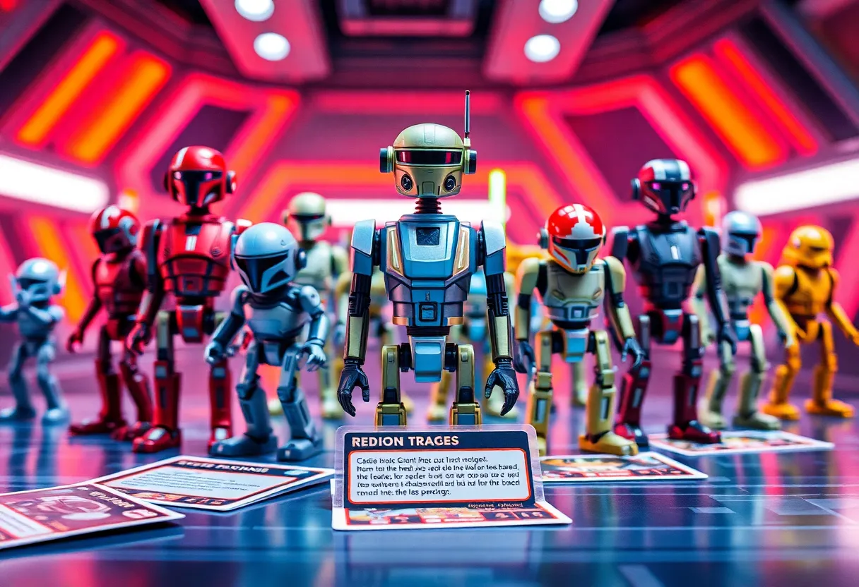 Exclusive trading cards from Star Wars: Unlimited featuring iconic droids