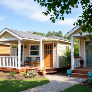 Tiny home village designed for women in El Cajon, California.