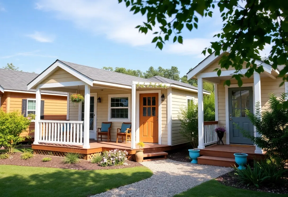 Tiny home village designed for women in El Cajon, California.