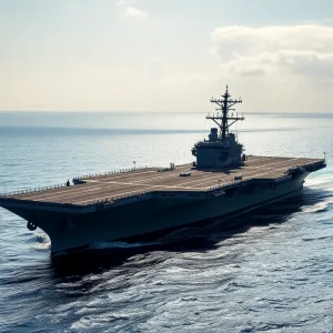 Military aircraft carrier symbolizing U.S. operations in Yemen
