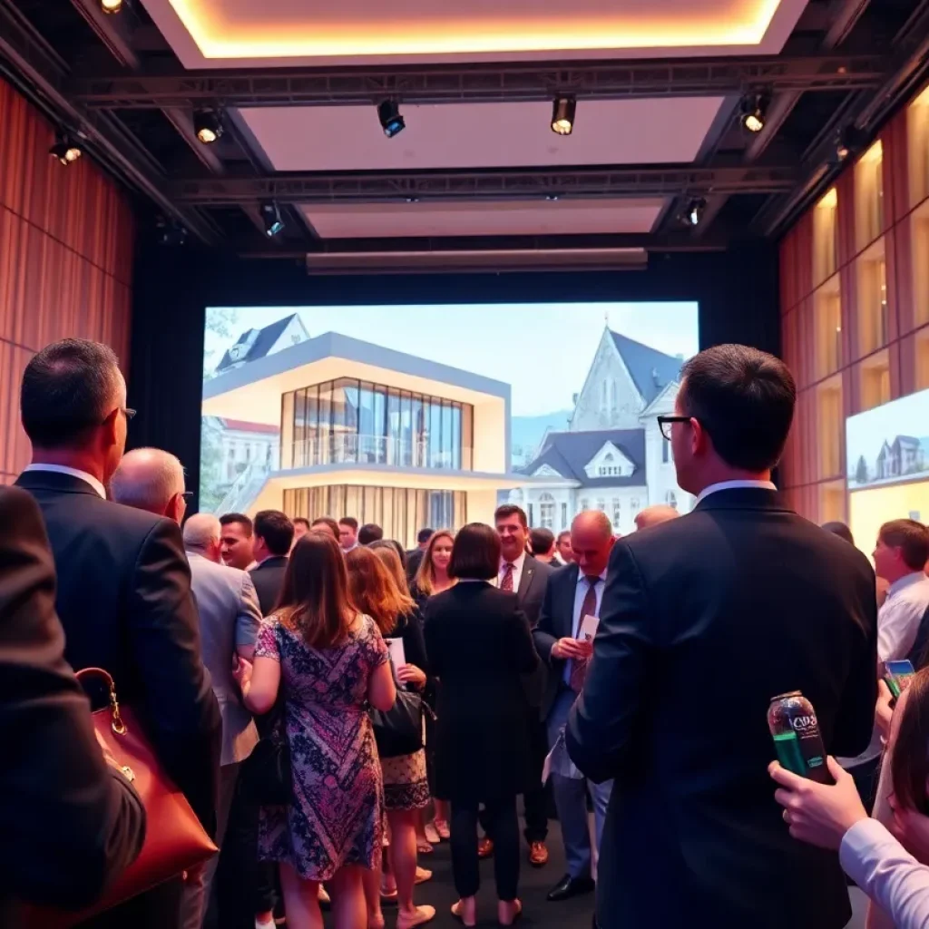 Guests celebrating at the AIA Design Awards ceremony in San Diego.