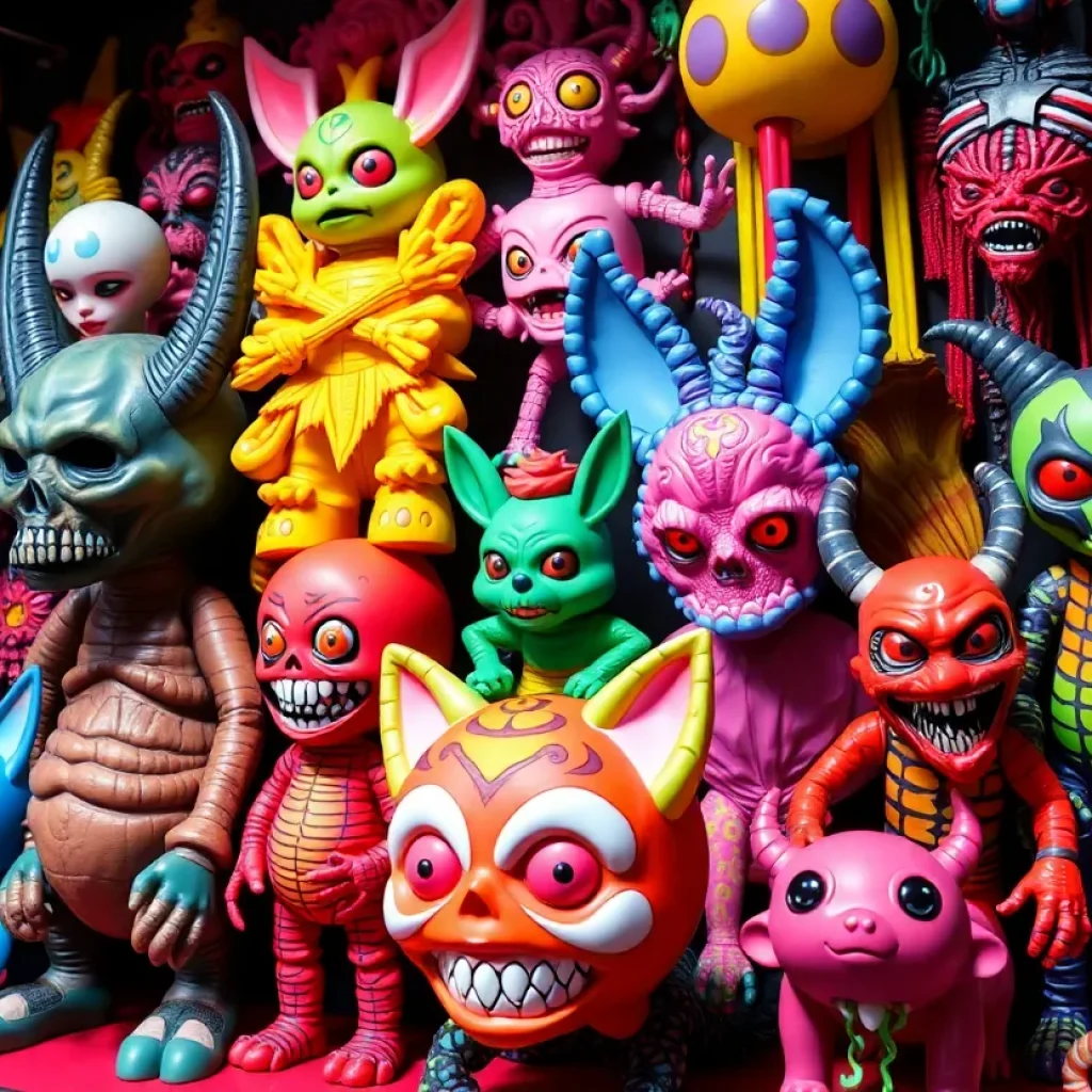 Art exhibit by Alex Pardee at San Diego Comic-Con