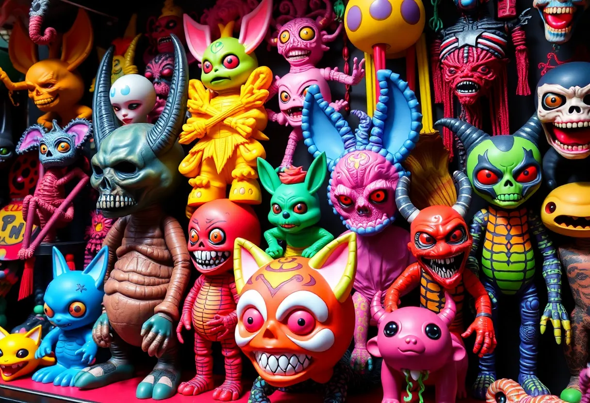 Art exhibit by Alex Pardee at San Diego Comic-Con