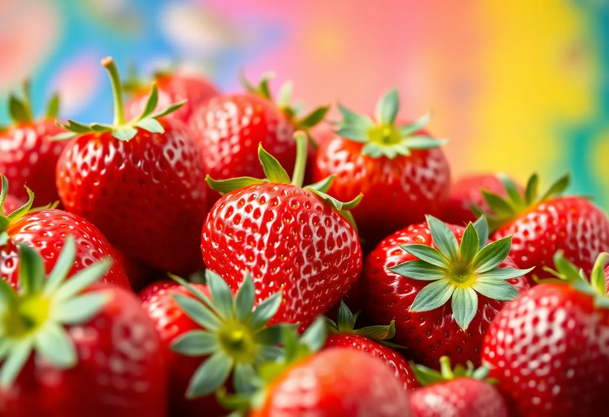 A bowl of fresh strawberries symbolizing health and nutrition benefits for older adults.