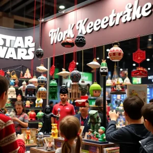 Hallmark's exclusive Keepsake Ornaments on display at Comic-Con