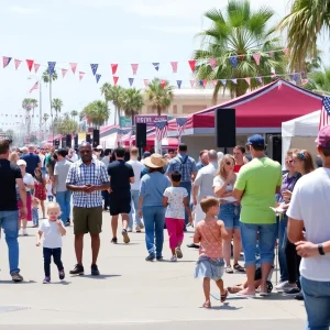 Families celebrating Independence Day in San Diego