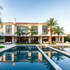 Luxurious mansion in San Diego with elegant architecture