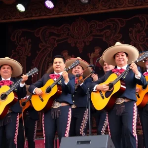 Mariachi musicians performing at San Diego State University