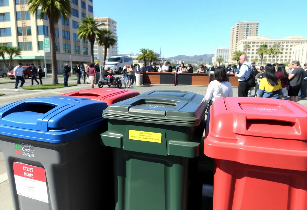 San Diego residents and city council meeting about trash collection fee