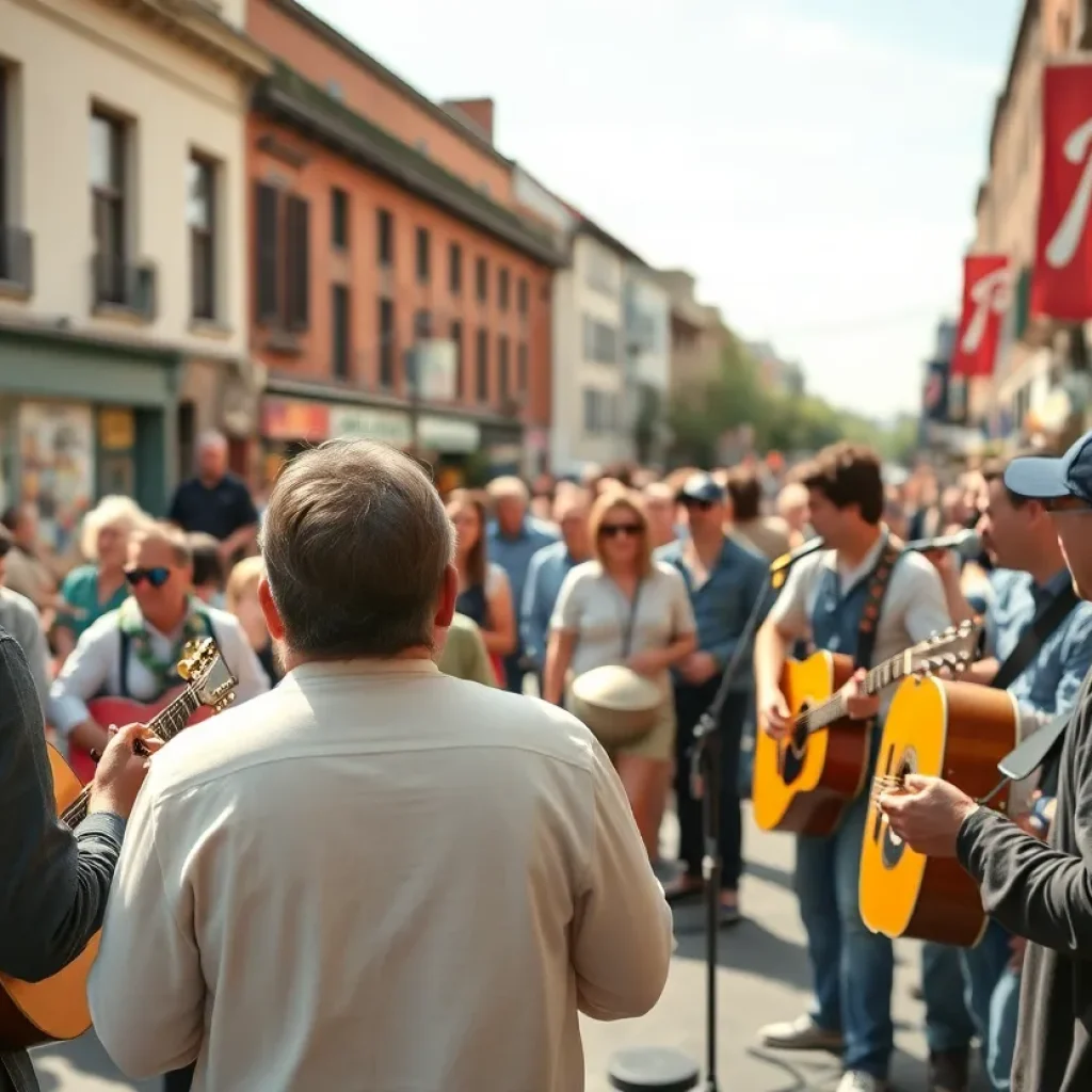 Outdoor performance by musicians in San Diego, illustrating community and resilience.